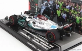 Minichamps Mercedes gp F1 W13e Team Mercedes-amg Petronas F1 N 63 (prvé víťazstvo v F1) Víťaz Brazilian Gp 2022 George Russel 1:43 Silver Green