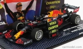 Minichamps Red bull F1 Rb16b Honda Ra620h Team Aston Martin N 33 Winner Abu Dhabi Gp With Pit Board World Champion 2021 Max Verstappen 1:43 Matná modrá žltá červená