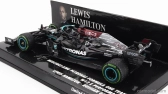 Minichamps Mercedes gp F1 W12 Mercedes M12 Eq Power+ Team Amg Petronas Motorsport Formula One N 44 Winner Sotchi Russian Gp 2021 Lewis Hamilton - 100. víťazstvo F1 s pit boardom 1:43 Black Green