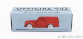 Officina-942 Fiat 500c Van Furgoncino 1949 1:76 Červená