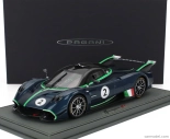Bbr-models Pagani Huayra R N 2 Racing 2021 - Con Vetrina - With Showcase 1:18 Matná Modrá Černá Karbonová