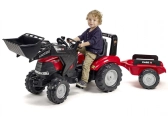 FALK – Šliapací traktor Case IH Puma 240CVX s nakladačom a vlečkou