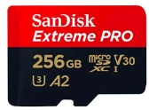 SanDisk MicroSDXC 256GB Extreme PRO A2 UHS-I (V30) U3 + SD adaptér