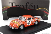 Trofeu Renault A110 Alpine (nočná verzia) N 42 Rally Tour De La Reunion 1979 Bernard Beguin - Philippe Ozoux 1:43 Orange
