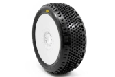 STINGER V4 BUGGY A2 (SOFT) nalepené pneumatiky, bílé disky, 2 ks.