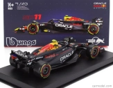 Bburago Red bull F1  Rb20 Team Oracle Red Bull Racing N 11 Season 2024 Sergio Perez - With Pilot And Showcase 1:43 Modrá Žlutá Červená