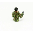 1/16 půl figurka německého velitele tanku Leoparda, ručně malovaný