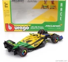 Bburago Mclaren F1  Mcl38 Team Mclaren N 4 4th Monaco Gp (senna 30th Anniversary) 2024 Lando Norris 1:43 Žlutá Zelená Černá
