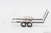 Gmp Accessories Carrello Trasporto Auto 2-assi - Car Transporter Trailer Ycid 1:18 Červená Stříbrná