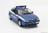Mitica-diecast Alfa romeo 156 2.0 Twin Spark Polizia Stradale 1997 1:18 Modrá Bílá