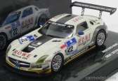 Minichamps Mercedes benz Sls Amg Gt3 N 22 24h Nurburgring 2012 Graf - Jager - Roloff - Seyffarth 1:43 Bielo-sivá